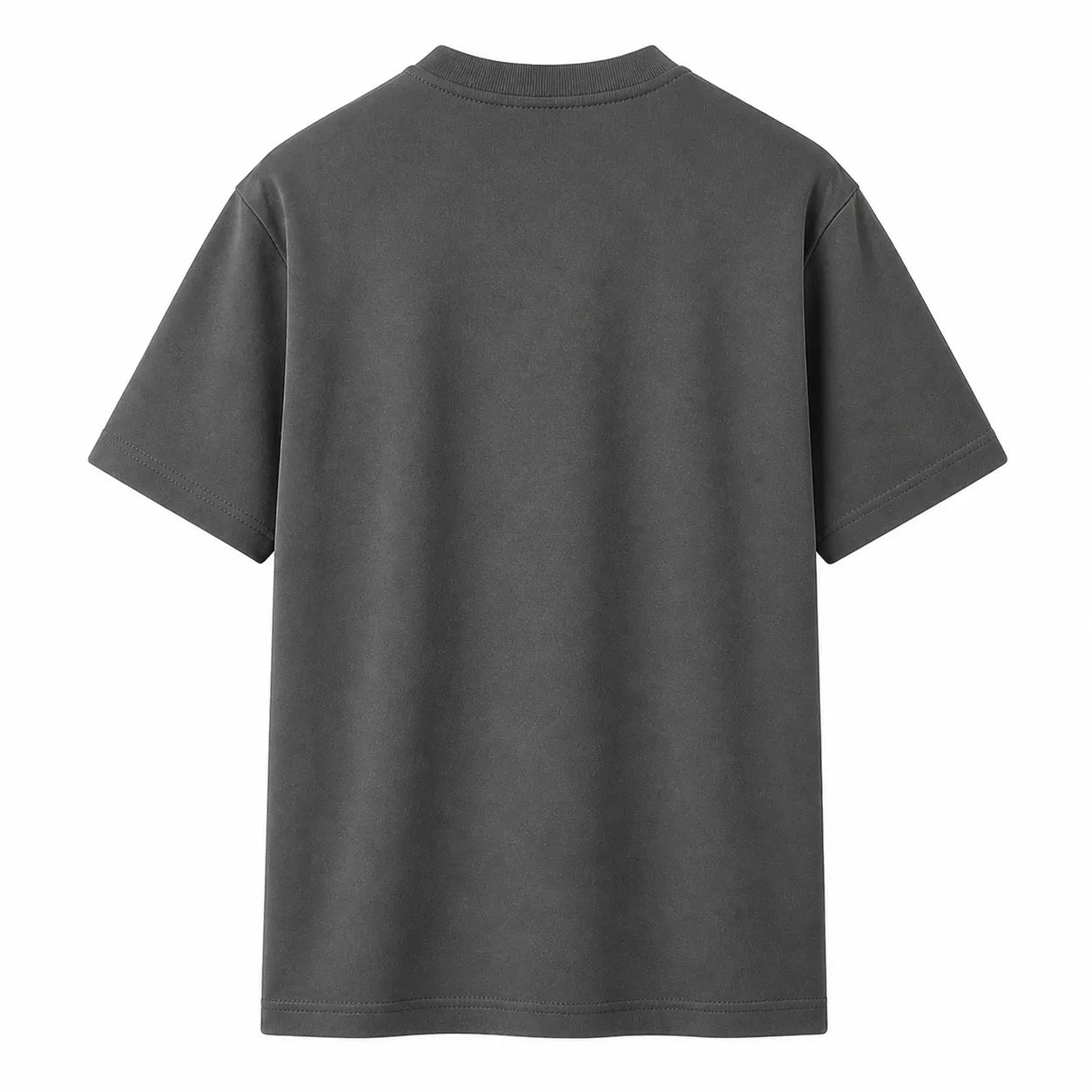 Twice Upon A Clothesline Men's Vertical Textured Crew Neck T-Shirt Dark Grey Regular Fit Medium (M)